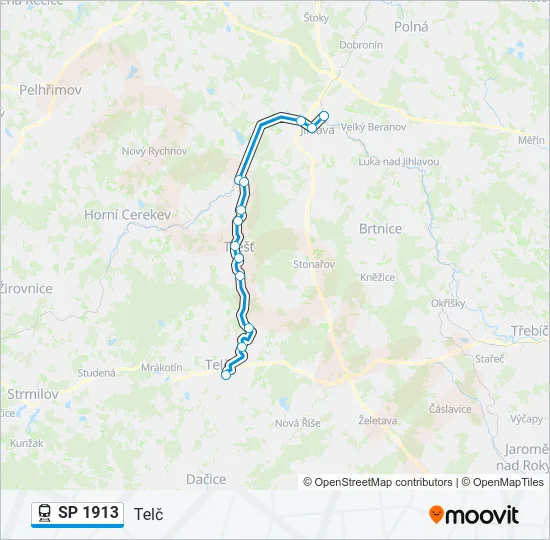SP 1913 Train Line Map