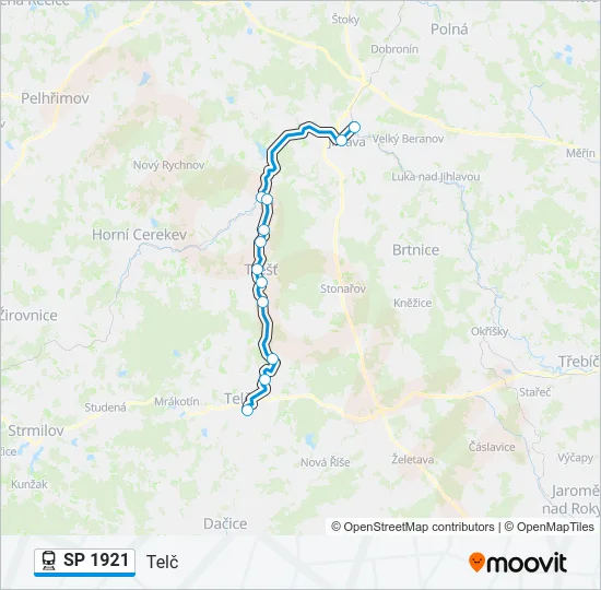 SP 1921 Train Line Map
