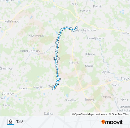 Поезд OS 28305: карта маршрута
