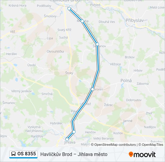 OS 8355 Bus Line Map