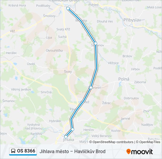 OS 8366 Bus Line Map