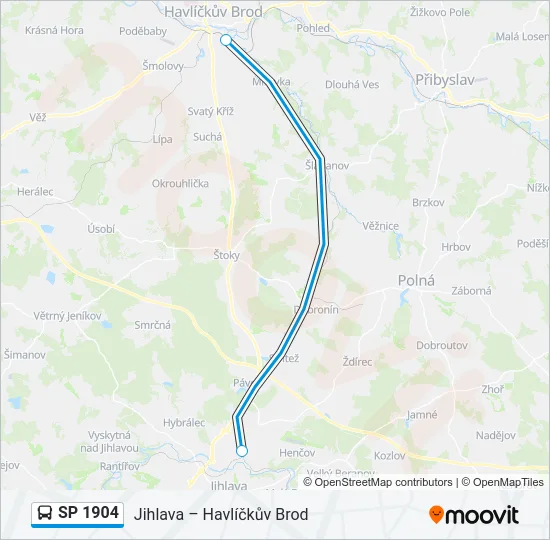 SP 1904 Bus Line Map