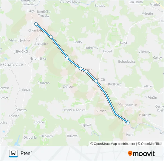 OS 24725 Bus Line Map