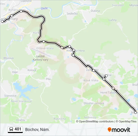 401 Bus Line Map