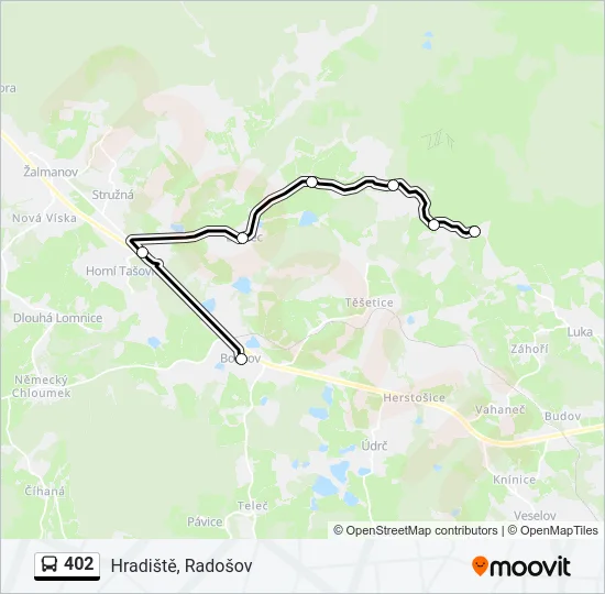 402 Bus Line Map