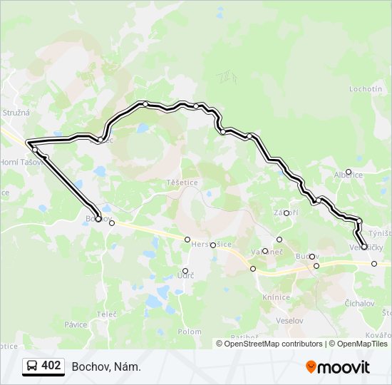 402 Bus Line Map