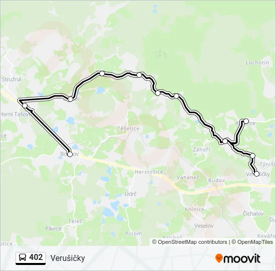402 Bus Line Map