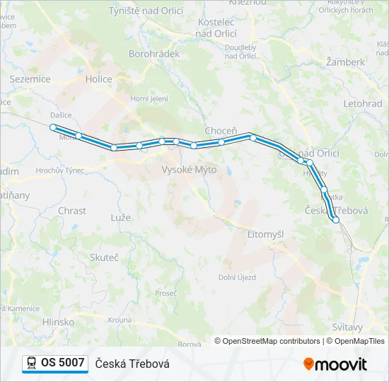 OS 5007 Train Line Map