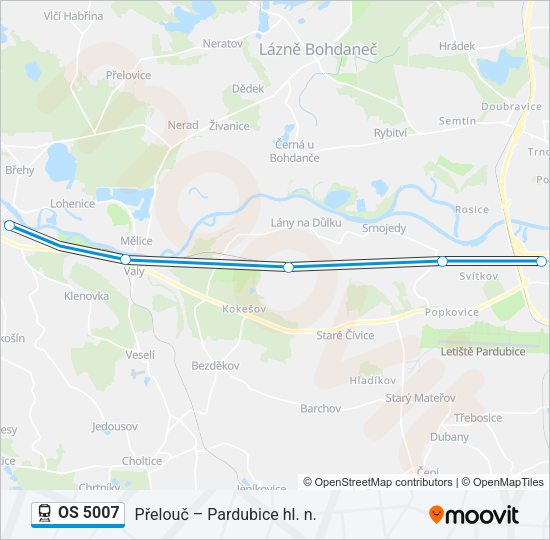 OS 5007 Train Line Map