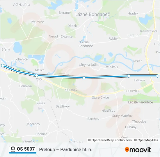 OS 5007 Train Line Map