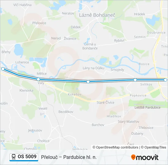 OS 5009 Train Line Map