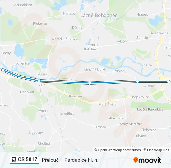 OS 5017 Train Line Map