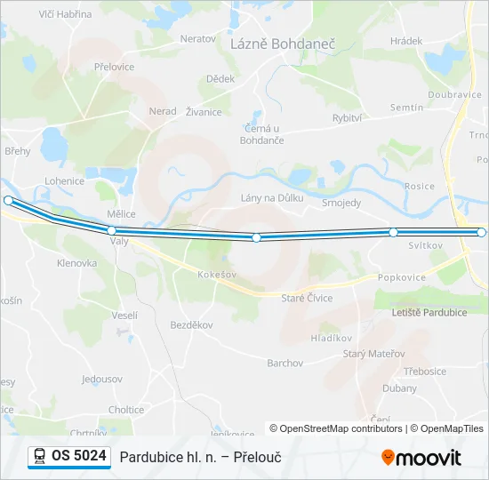 OS 5024 Train Line Map