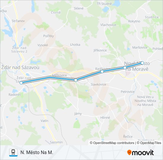 OS 14905 Train Line Map