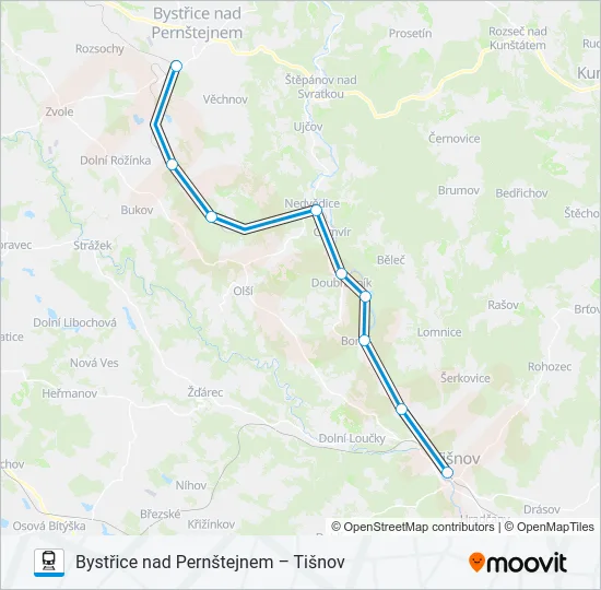 OS 14911 Train Line Map