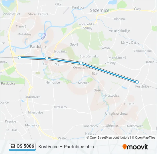 OS 5006 Bus Line Map