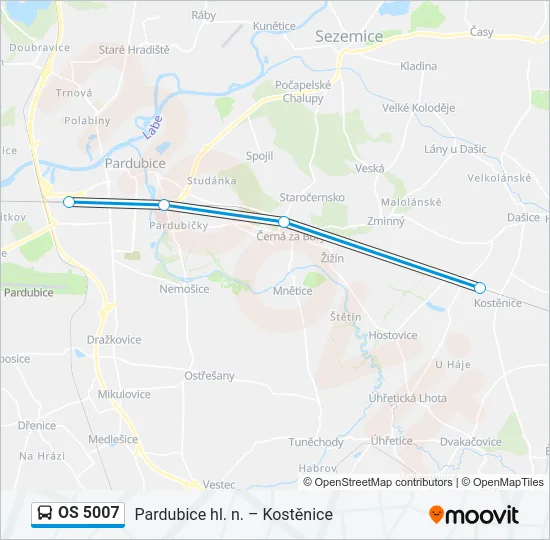 OS 5007 Bus Line Map