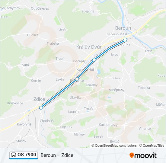 OS 7900 Bus Line Map