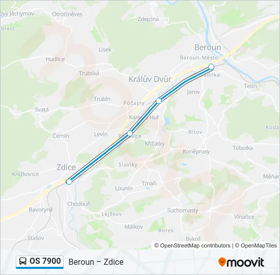 OS 7900 Bus Line Map