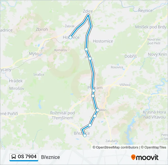 OS 7904 Bus Line Map