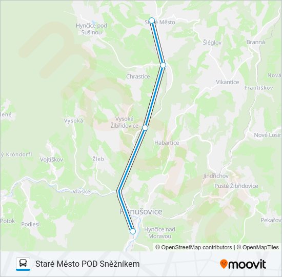 OS 13670 Bus Line Map