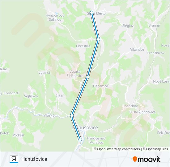 OS 13671 Bus Line Map