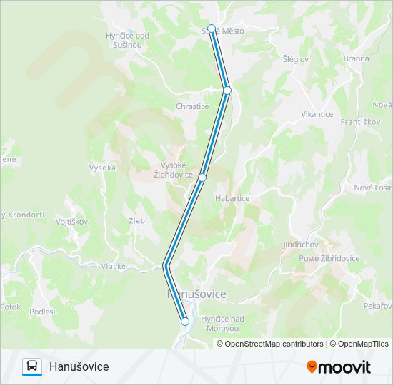 OS 13673 Bus Line Map
