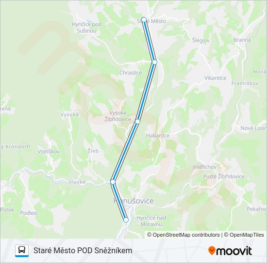 Автобус OS 13676: карта маршрута