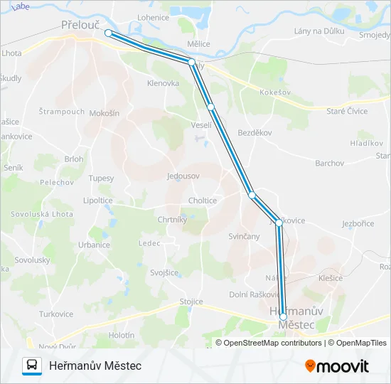 OS 25007 Bus Line Map