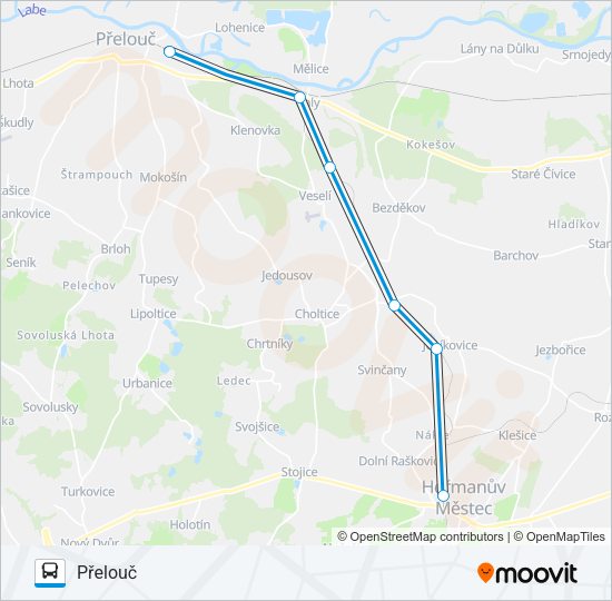 OS 25018 Bus Line Map