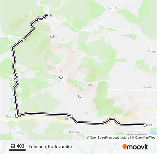 403 Bus Line Map