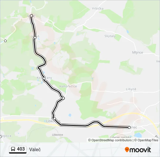 403 Bus Line Map