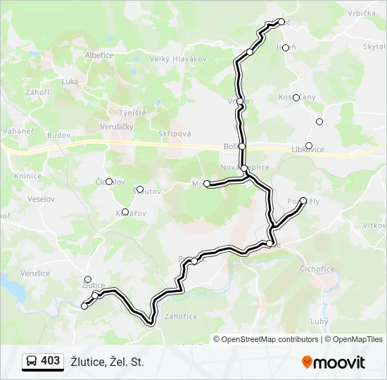 403 Bus Line Map