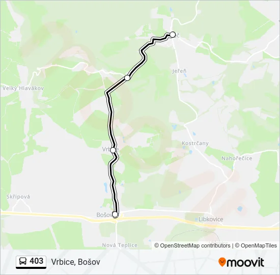 403 Bus Line Map