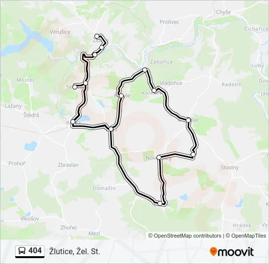 404 Bus Line Map