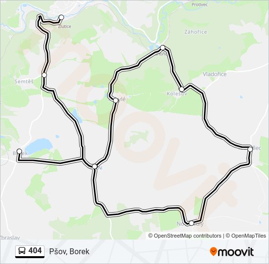 404 Bus Line Map