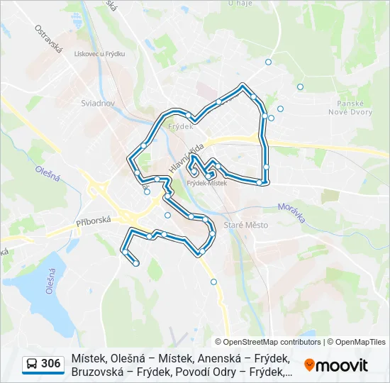 306 Bus Line Map