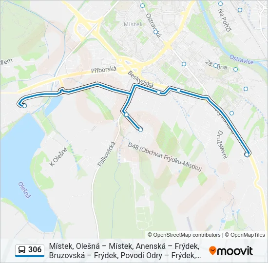 306 Bus Line Map