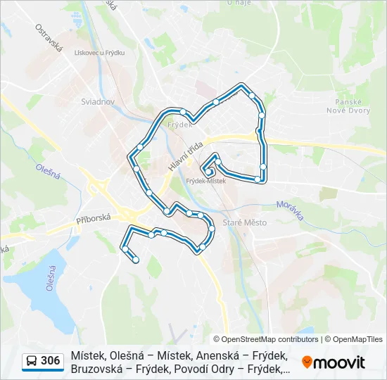 306 Bus Line Map