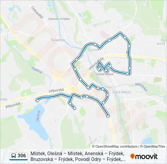 306 Bus Line Map