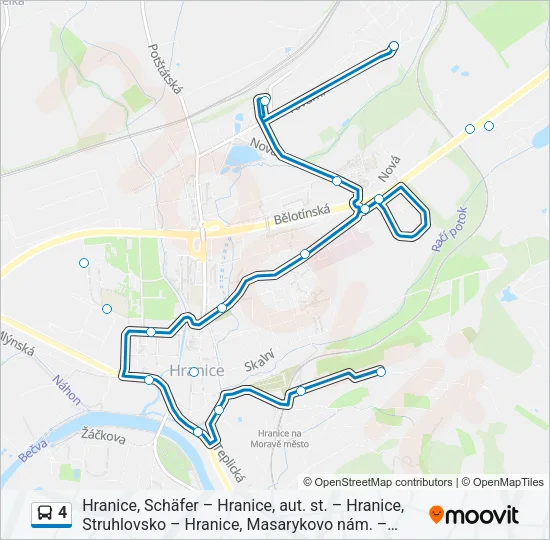 4 Bus Line Map