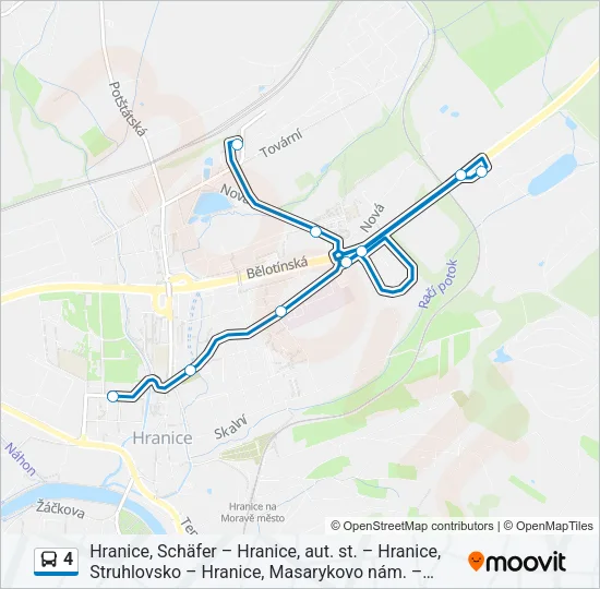 4 Bus Line Map