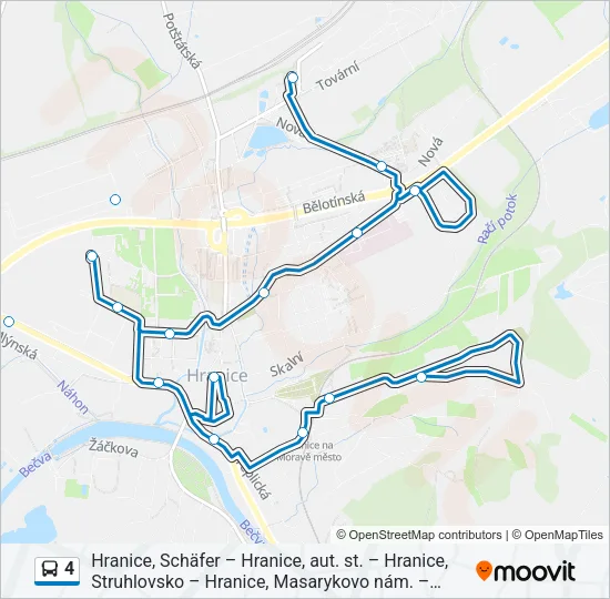 4 Bus Line Map