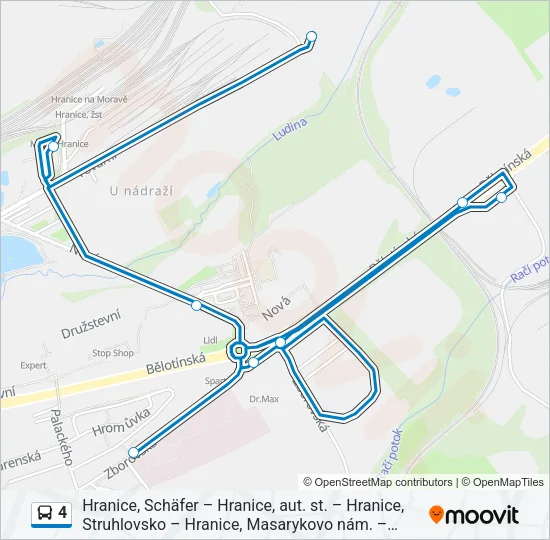 4 Bus Line Map