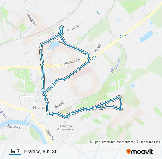 7 Bus Line Map