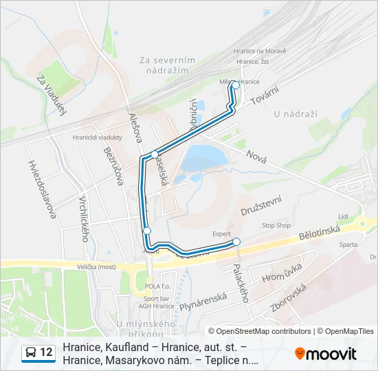 12 Bus Line Map