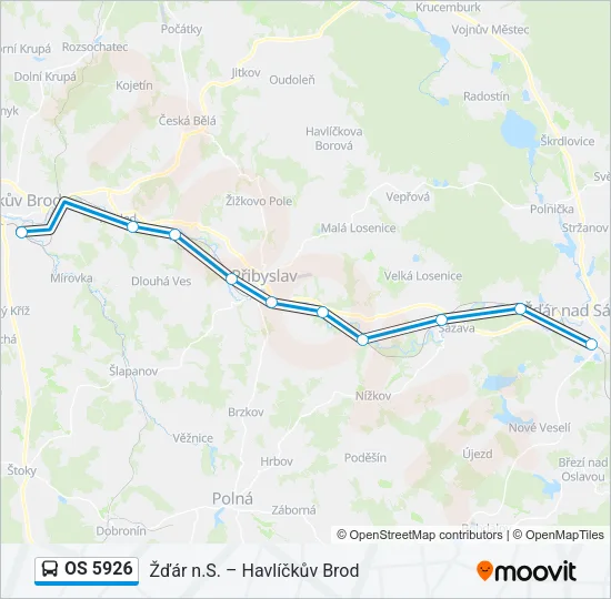 OS 5926 Bus Line Map