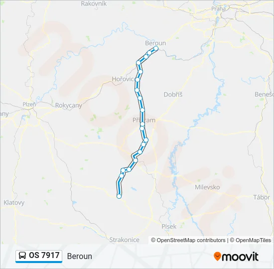 OS 7917 Bus Line Map