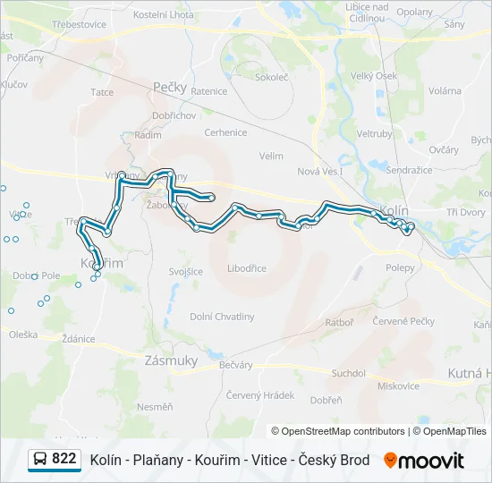 822  Line Map