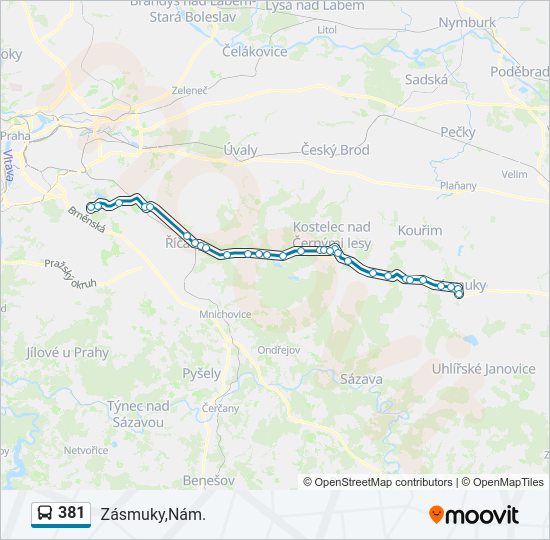  381: карта маршрута